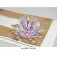 thumbnail image 4 of Zoogamo 3" Purple Crystal Lotus Flower – Glass Home Decor for Feng Shui with Clear Reflection & Gift Box, 4 of 6