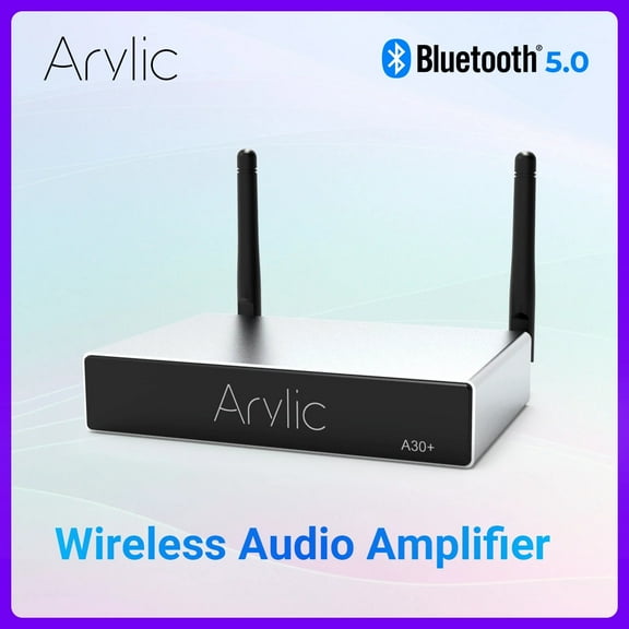Arylic A30  WiFi & Bluetooth 5.0 Mini Stereo Amplifier, 2 Channel Class D Wireless Amplifier, Home Amplifier for Speakers with spotify,airplay,Multiroom/multizone Digital Audio Speaker Amp