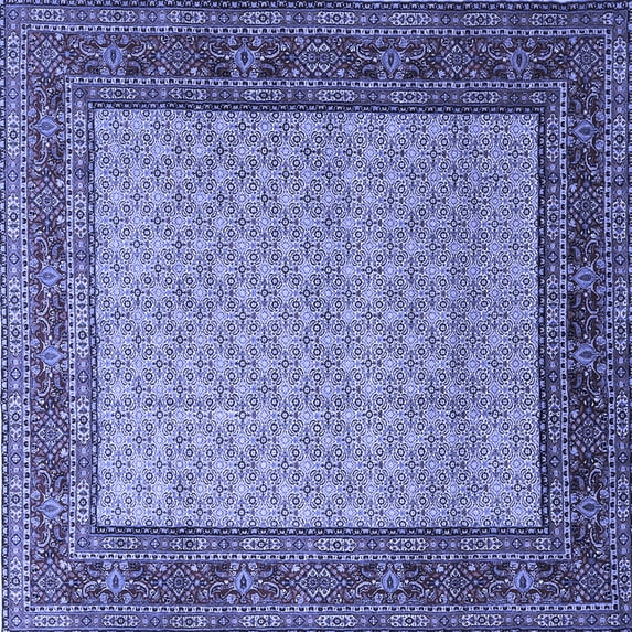 Ahgly Company Indoor Square Persian Blue Traditional Area Rugs, 3' Square