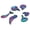 Multicolored, variant on Nyko Edge Paddles for DualSense Edge, Black, 83315