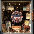 thumbnail image 4 of Dxssxc Patriotic Wreath, Independence Day Door Hanging with Stars, Red White and Blue Wall Decoration for 4th of July, Outdoor Courtyard or Indoor Festival Party Decor, 4 of 9