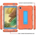 thumbnail image 4 of Dteck Case for Samsung Galaxy Tab A7 Lite 8.7 Inch 2021 (SM-T220/T225),3-Layer Protection Kickstand Heavy Duty Shockproof Rugged High Impact Protective Cover for Galaxy Tab A7 Lite 8.7" 2021,Orange, 4 of 7