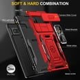thumbnail image 3 of For Google Pixel 9 Pro XL Case, Shockproof Bumper Case with Sliding Camera Cover, Military-Grade Protection,Red, 3 of 7