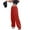 Red, variant on XINXIAOO Women Pants Woman Pants Casual Red Baggy Pants Women Lounge Pants for Women Loose Fit Elastic Pants for Women with Pockets Womens Capris for Summer