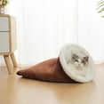 thumbnail image 1 of Lit pour Chat Fermé et Douillet pour Chats d'Intérieur – Chaud avec Douce Anxiété, Calme, Sommeil, Gousse Apaisante pour Petit, 1 of 5