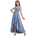 thumbnail image 5 of ATOGUTA Long Dresses for Girls Sleeveless Formal Pageant Prom Party Special Occasion Dresses Size 5T-14. Blue, 5 of 6