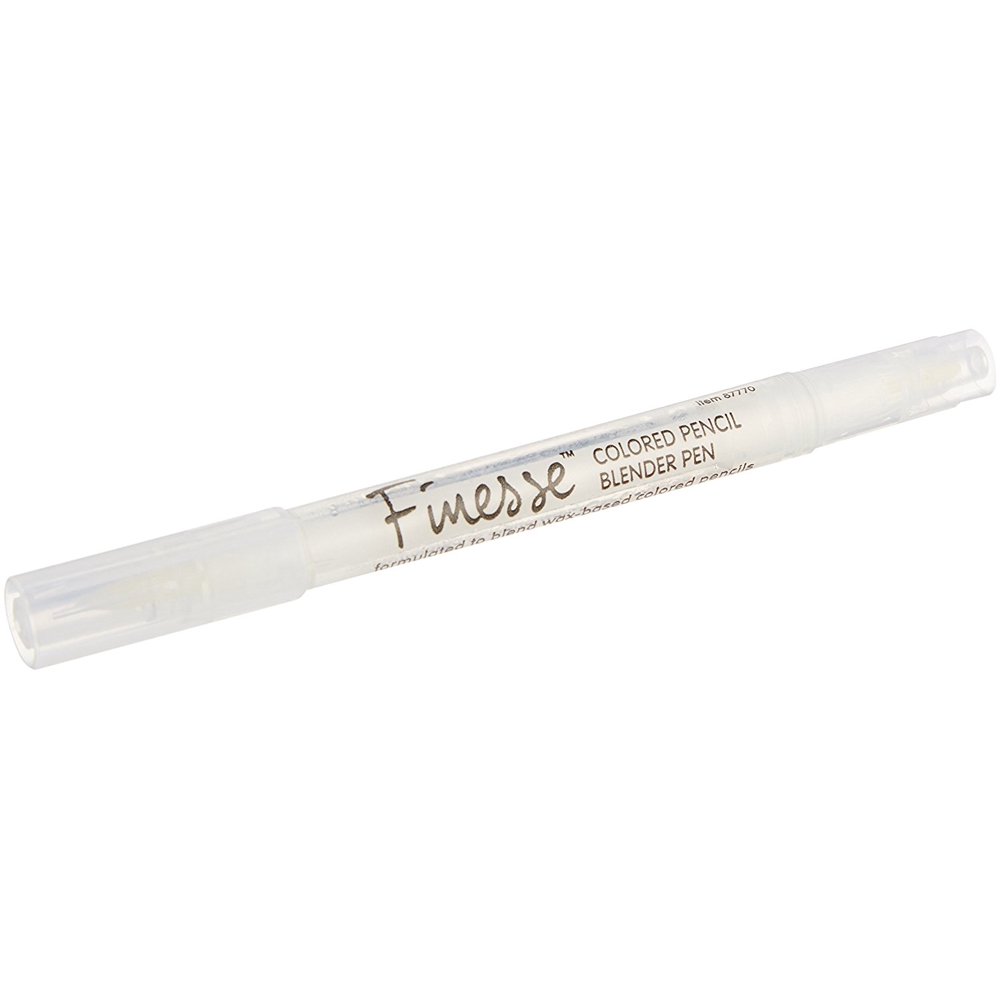 Finesse Colored Pencil Blender, 1 Pen, Colorless blender pen for use