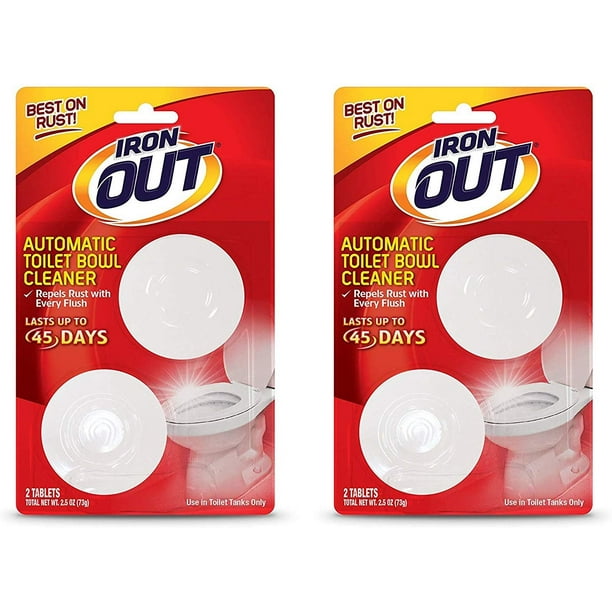 IRON OUT Automatic Toilet Bowl Cleaner, 4 Tablets