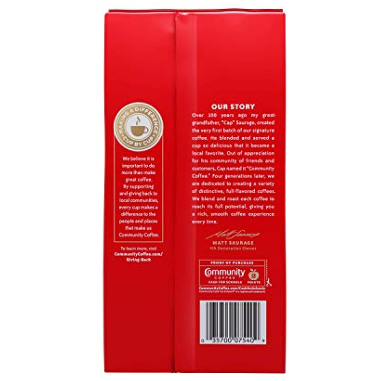 Community Coffee Medium-Dark Roast 23 Ounce, Decaffeinated Ground Coffee, 23 Ounce Bag (Pack Of 1)