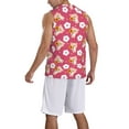 thumbnail image 2 of Naloa Piggy Sunflower Basketball Jersey Reversible Men's Mesh Athletic Sports Shirts Training Practice S-4XLX-Large, 2 of 6