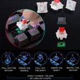 thumbnail image 2 of Top: K617 RGB USB Mini teclado mecánico para jugar interruptor rojo 61 teclas cable desmontable, portátil para viajes, 2 of 5