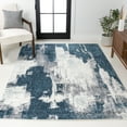 thumbnail image 4 of JONATHAN Y SUPERSOFT 5 x 8 Area Rug, Zoe Bohemian Abstract Marble - Navy/White, SEU302A-5, 4 of 9