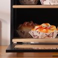 thumbnail image 4 of Bread Box Bamboo Bread Box with Double Layers & Clear Window – Large Countertop Bread Storage Organizer for Loaves, Pastries & Baked Goods, Farmhouse Style Kitchen Container, 4 of 7