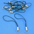 thumbnail image 1 of BlastCase 10 Silver Tone Black Cell Phone Charm Split Ring Strap - -, 1 of 1