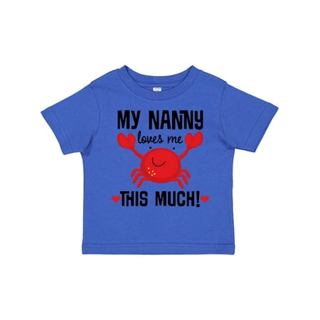 

Inktastic Nanny Loves Me Grandson Boys or Girls Toddler T-Shirt