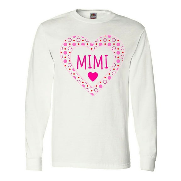 Inktastic Mimi Pink Valentine Hearts Long Sleeve T-Shirt