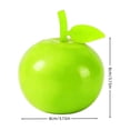 thumbnail image 2 of STPToys Green Apple Shaped Slow Rubber Stress Relief Ball, Soft Fruit Sensory Decompression Balls for Desk Anxiety Relief, Ideal Party Favors, 2 of 6