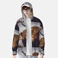 thumbnail image 4 of Gaeub Portrait Of Highland Cow With Its Baby Cow Men's and Women's UPF 50+ Long-Sleeved Sun Protection Clothing, Fishing Shirt Long Sleeve Zip - Large, 4 of 9