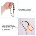 thumbnail image 4 of Badge Lanyard with Sling Clip, Adjustable Necklace Wrist Cord Strap Metal Clasp, Camouflage Beige 4 Pack, 4 of 5