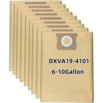 9 Pack DXVA19-4101 Dust Filter Bags Replacement for DeWalt DXVA19-4101 Dust Bag ,FIT: DEWALT 6 to 10 Gallon Wet/Dry Vacs