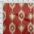 thumbnail image 3 of oneOone Cotton Poplin Twill Light Brown Fabric Asian Ikat Craft Projects Decor Fabric Printed By The Yard 56 Inch Wide, 3 of 4