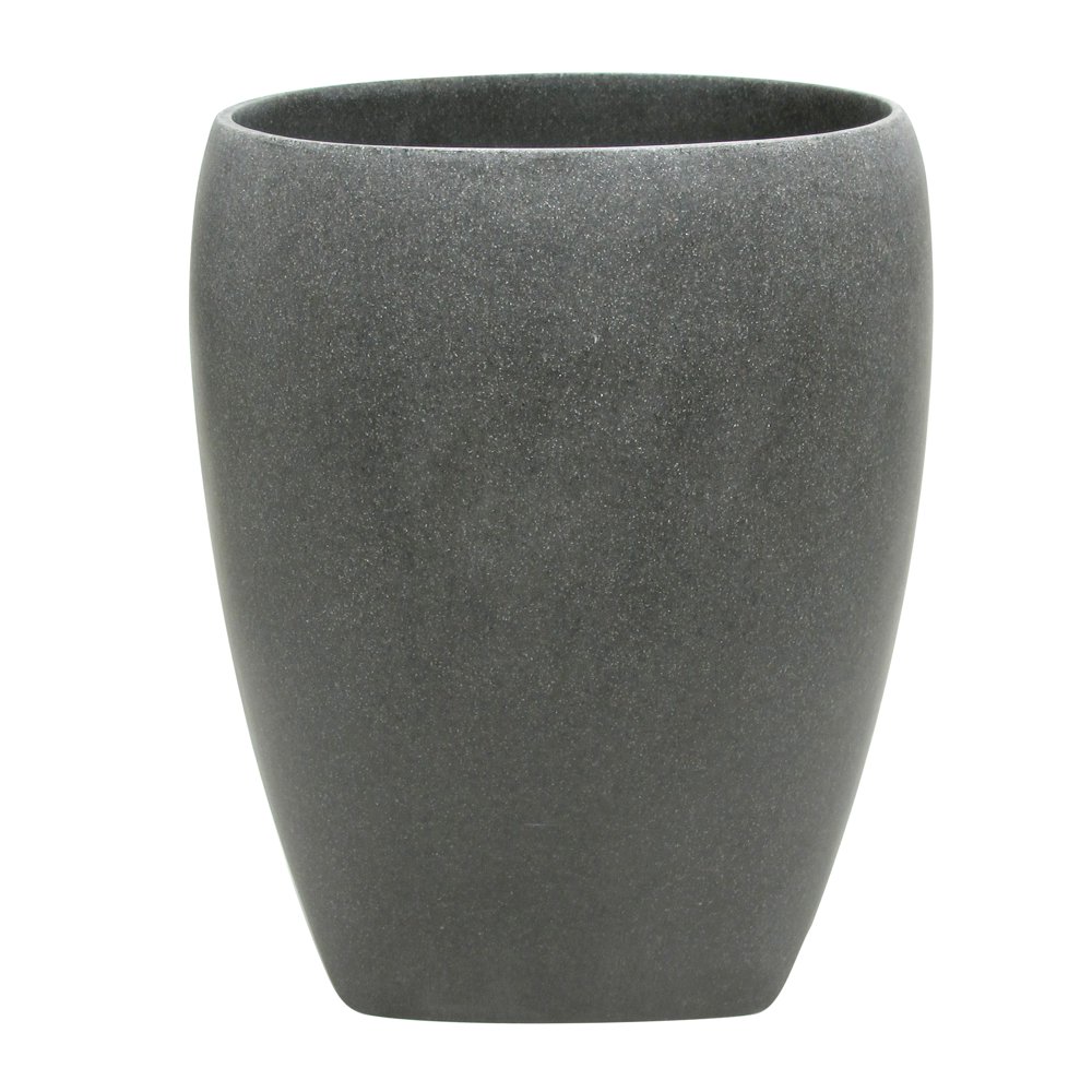 Charcoal Stone Gray Resin Wastebasket by Allure Home Creation Walmart
