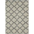 thumbnail image 5 of Rugs America Feather Shag Collection Ivory grey Quatrefoil FH100A Contemporary Geometric Area Rug 8' x 10', 5 of 7
