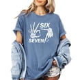 thumbnail image 3 of Six Seven Skeleton Shirt for Men & Women Funny Gen Z 6 7 Halloween Meme Tee Blue Jean Shirt Adult Large, 3 of 4