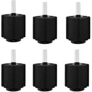 XINYOU XY-380 Aquarium Fish Tank Biochemical Sponge Filter 4-1/2-Inch, 6-pack