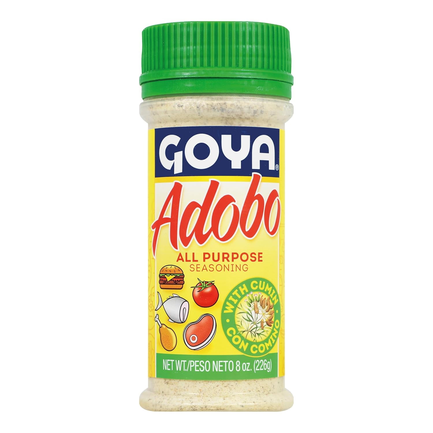 Ultimate Goya Seasoning Box – 7-Pack Variety: Five Adobo favorites – All Purpose with Pepper , Without Pepper , with Sazón, Lemon & Pepper, and with Cumin – plus two Sazón classics