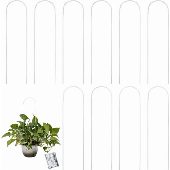 10Pcs U-Shaped Plant Trellis for Climbing Plants Acrylic Houseplant Trellis for Monstera Pothos Plants Plant Support for Potted Plants Accessory Vine Ivy Hoya Flowers Indoor Outdoor diy