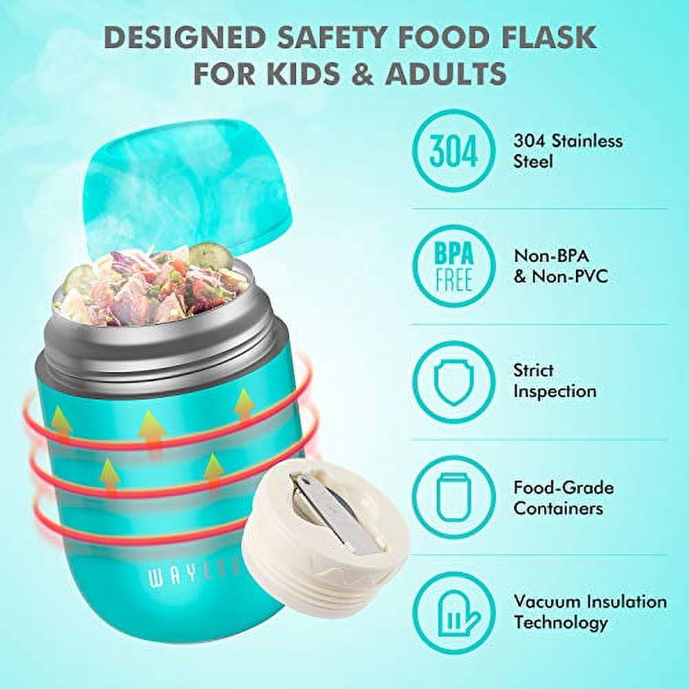 Woyibel Vacuum Insulated Food Jar, Kids Lunch Container, Stainless Steel  Leak Proof Wide Mouth Vacuum Thermal Insulated Food Container for Hot Or  Cold Food, Soups, Liquids - BPA Free, 630ml - Yahoo Shopping