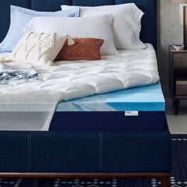 Surmatelas en mousse à mémoire de forme en gel de 7,6 cm pour lit simple XL, rafraîchissant pour soulager la pression avec housse douce amovible et respirante, certifié CertiPUR-US