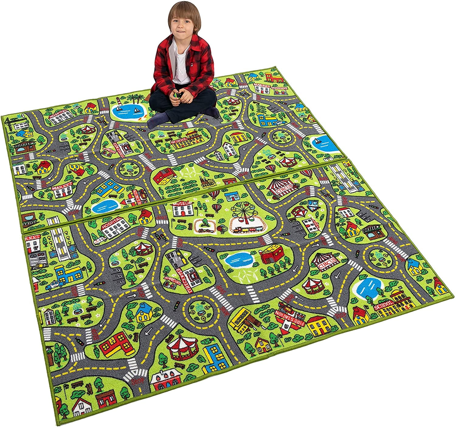 mini city 3d play carpet