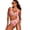 Fruit Stripe, variant on Women's Cup Sized Tie Front Underwire Bikini Top