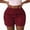 D443/Wine, variant on Afdoent Shorts For Women Solid Color Lightweight Shorts For Everyday Casual With Elastic Waist Summer Beach Vacation