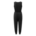 thumbnail image 2 of Aayomet Jumpsuit For Women Summer Women's Sleeveless Button Sports Jumpsuit Polyester for the upcoming summer,Black M, 2 of 4