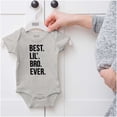 thumbnail image 5 of Best Lil Bro Ever Cute Little Brother Bodysuit Jumper Boys Infant Baby Brisco Brands 12M, 5 of 6