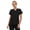 Black, variant on Women's Medical Scrubs Top - V-Neck 4-Way Stretch with 3 Pockets - Available in 20+ Colors
