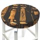 thumbnail image 3 of Balery Ancient Egyptian Hieroglyph Fundas de asiento para taburete de bar redondo de tela de terciopelo ajustables que protegen de arañazos y manchas para sillas de 14 a 17 pulgadas.-14 inch, 3 of 7