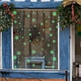 thumbnail image 4 of Linnome Glow in The Dark Christmas Snowflake Window Wall Decals - Self-Adhesive Fluorescent Sticker Set for Holiday Home Party Decorations, Night Light Luminous Effects, 4 of 6
