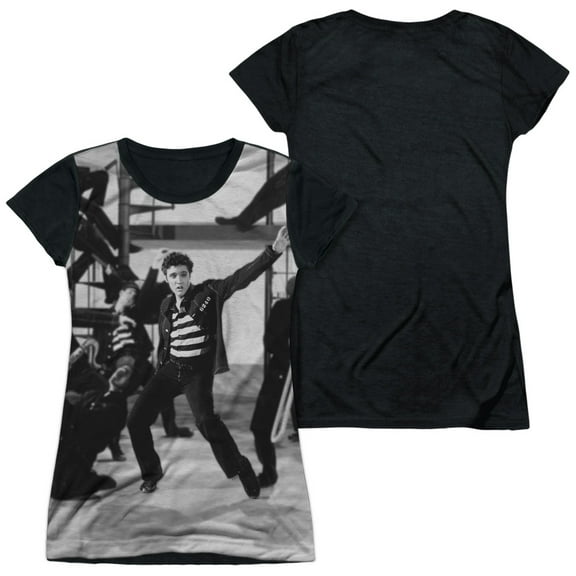 Elvis Presley Jubilant Felons Junior Women's Sublimated T-Shirt White