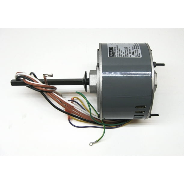 Air Conditioner Condenser Fan Motor Shaft Up 1/4 HP 230 Volts 1075 RPM Ball Bearing Single Speed