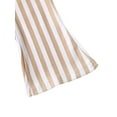 thumbnail image 6 of Sunisery Toddler Baby Girl Stripe Bell-Bottom Jumpsuit Romper Overalls Long Pants Outfit Khaki 2-3 Years, 6 of 8