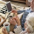 thumbnail image 4 of Yibo 50th Anniversary Blanket Gifts Gift for 50th Wedding Anniversary Golden 50 Years of Marriage Gifts for Couple Wife Husband Dad Mom Parents Grandpa Grandma Grandparents Back, 4 of 7