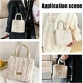 thumbnail image 5 of 18pcs DIY Knitting Crochet Bags Kit Hand-Knit Woven Bag Making Tool Cross Stitch Mesh Plastic Canvas Sheets Set Handmade Bag Purse Needlepoint Kit Crossbody Bag Crafting Material Beige, 5 of 8