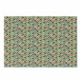 thumbnail image 1 of Colorful Cutting Board, Pattern with Multicolored and Dotted Hexagons Retro Style Geometric Design Print, Decorative Tempered Glass Cutting and Serving Board, in 3 Sizes, by Ambesonne, 1 of 2