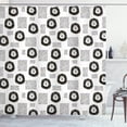 thumbnail image 1 of Ambesonne Black and White Shower Curtain, Hand Drawn Lion, 69"Wx84"L, Black and White, 1 of 3