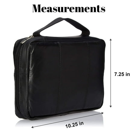 Genuine Leather Religious Book Bible Cover Organizer with Handle