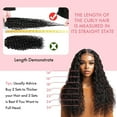 thumbnail image 6 of 100% Human Hair Wig Curly 16" Natural Black Hair Heat Resistant Bleachable, 6 of 6